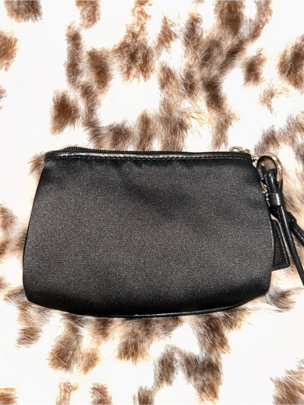 Coach Amanda Black Satin Gathered Wristlet -EUC- - Picture 4 of 15